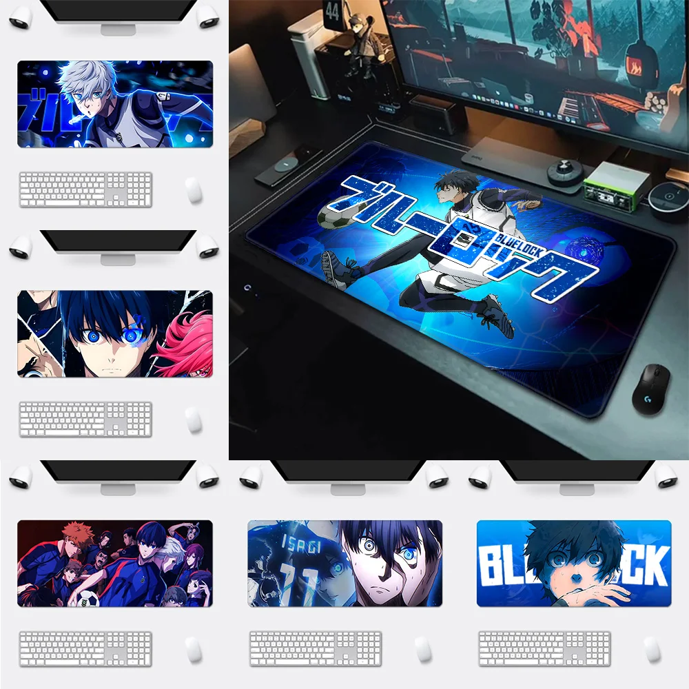 Anime Blue Lock Mousepad HD Printing Computer Gamers Locking Edge Non-slip Mouse Pad XXL90x40cm Keyboard PC Desk Pad