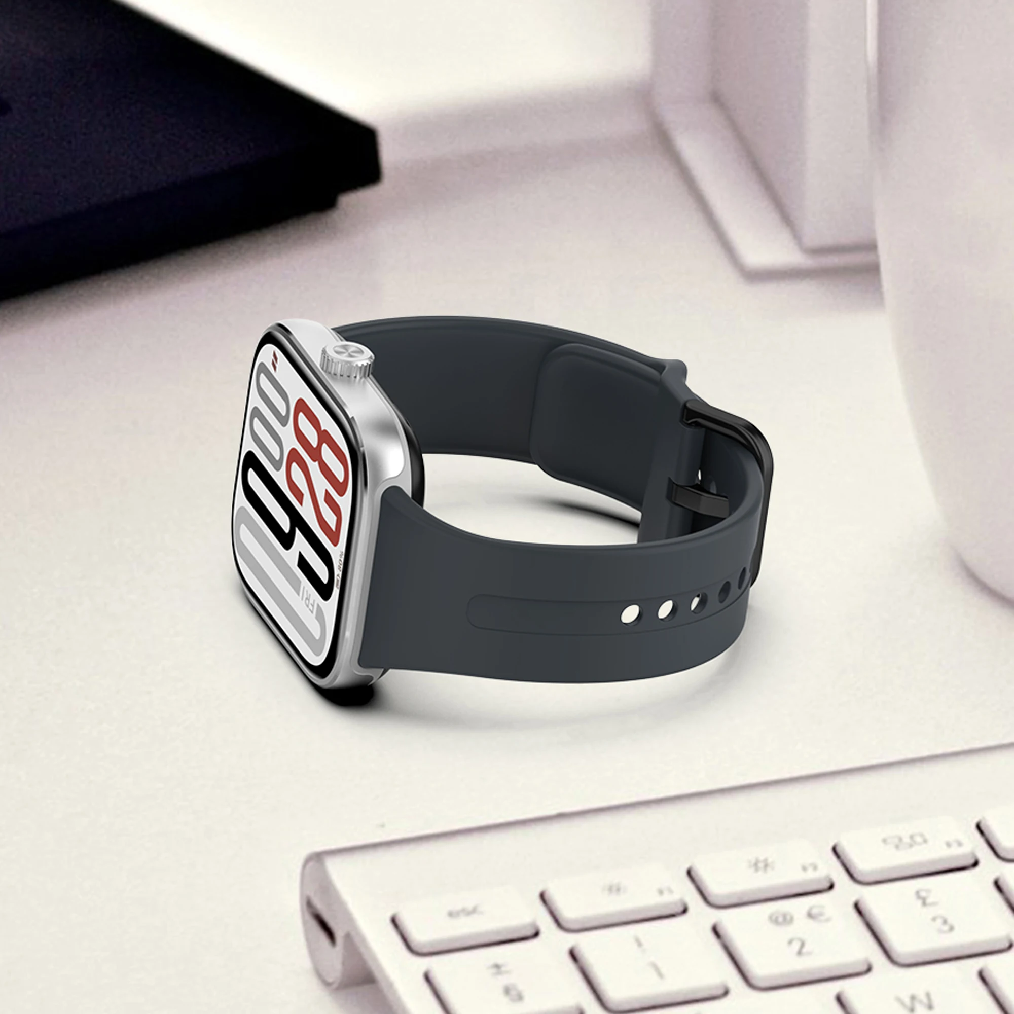 الأشرطة لساعة Xiaomi Redmi 5 ملحقات استبدال حزام الساعات الرسمية سيليكون سوار correas لساعة Redmi 5 الفرقة