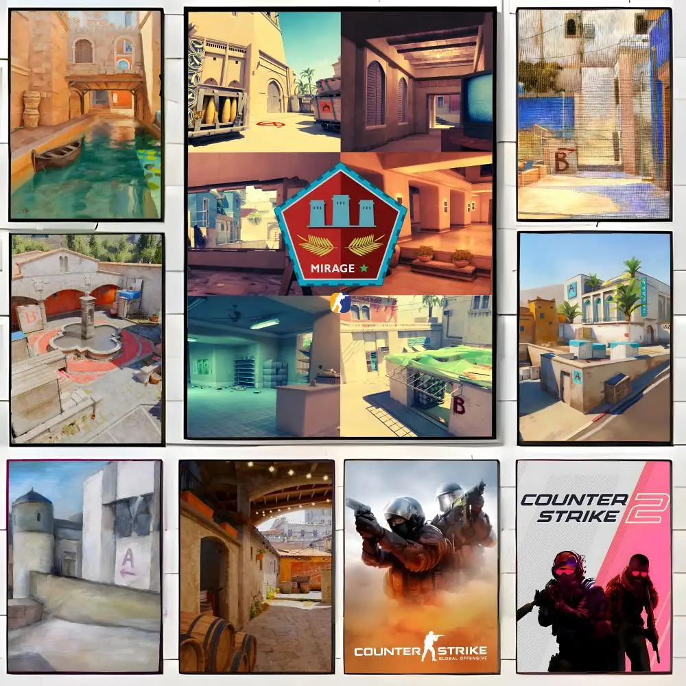 Shooter Game C-Counter-Strike Poster Wall Art Print Decorative Mural Home Decor Gift Unframed