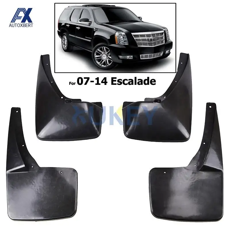 Car Mudflaps Mudguards For Cadillac Escalade 2007-2014 GMT900 Splash Guards Mud Flaps Fender 2008 2009 2010 2011 2012 2013