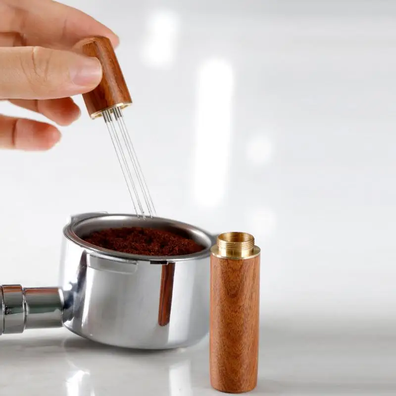 Agitador Espresso De Aço Inoxidável, Distribuidor Tipo Agulha, Agitando Ferramenta