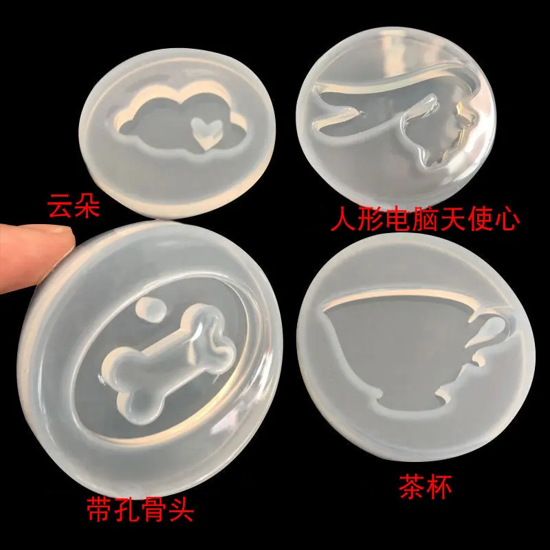 Mirror Handmade Accessories Hollow Bones, Clouds, Teacup Silicone Mold 16374