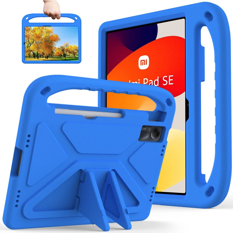 

EVA Kids Case For Xiaomi RedMi Pad SE 11"8.7"Poco 12.1 2024 Handle Stand Tablet Cover Xiaomi Pad2 2025 Mipad 5 6 7 pro 11.2 case