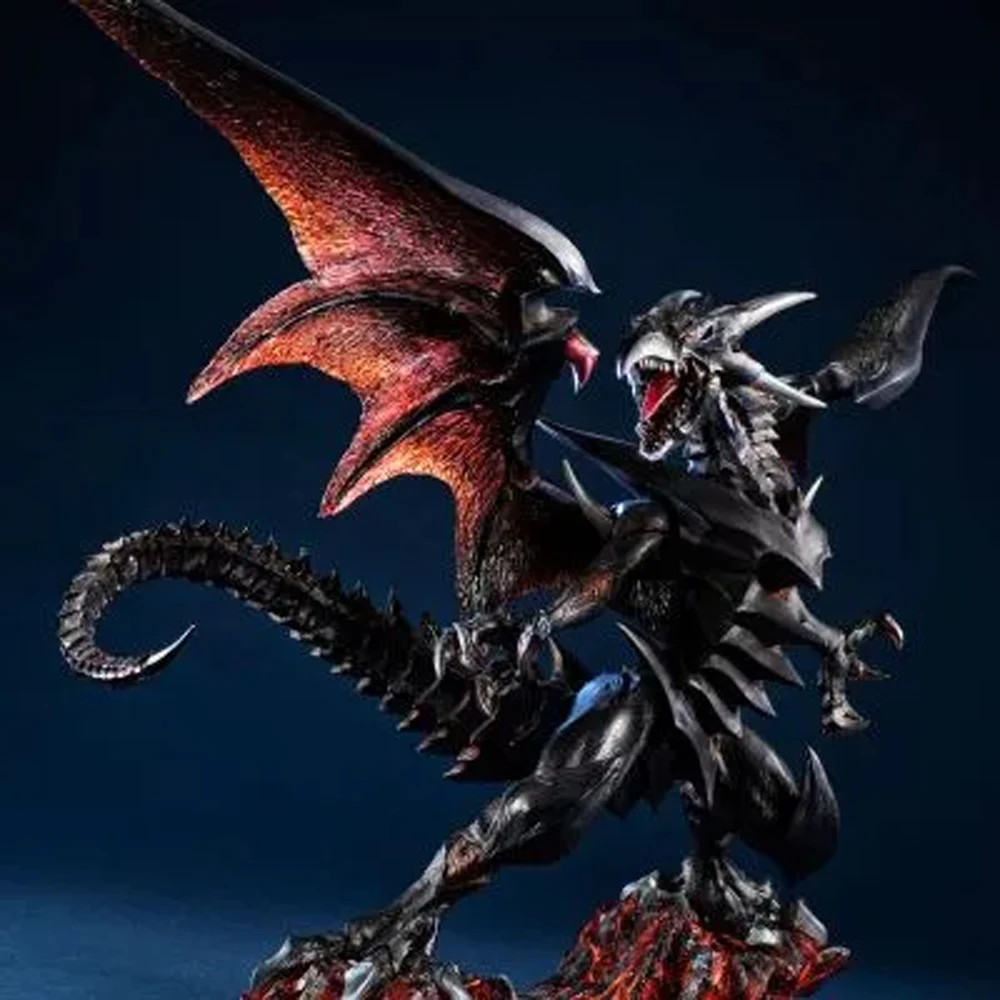 In Stock Original MegaHouse Red-Eyes Black Dragon PVC 32cm Anime Character Collectible Display Figure Toy Yu-Gi-Oh Desktop Gifts