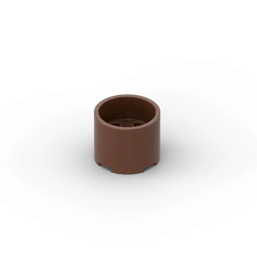 MOC 10PCS 73111 Recessed Center Axle Holes Brick Round 3x3x2 Stacking Building Block Diverting Toy Adults Boys Holiday Gifts