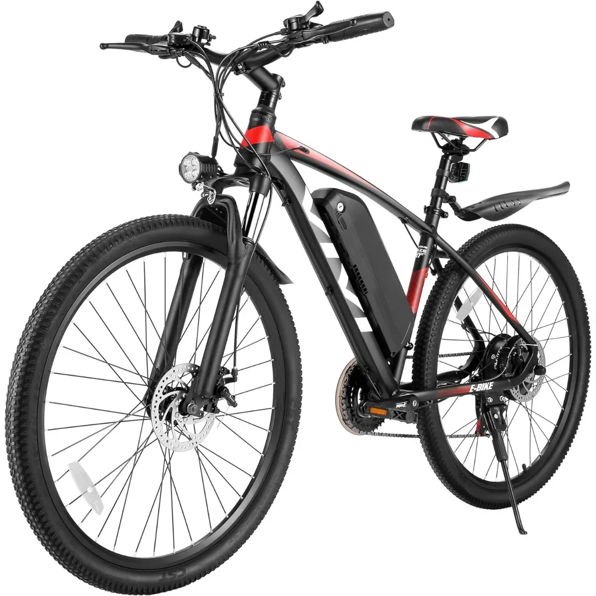 

Electric Mountain Bike with 48V 499.2WH Battery, Up to 50 Miles, Cruise Control, 21 Speed Adult Electric Bicycles 27.5"