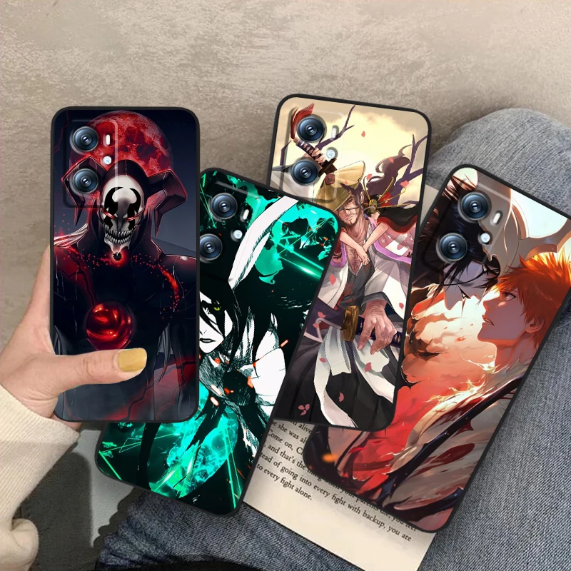 Anime B-Bleach Cool Art For OPPO Find X6 X5 X3 A54S A5 A94 A16 A53S A57 A74 A72 A98 A78 A96 A9 5G Black TPU Phone Case