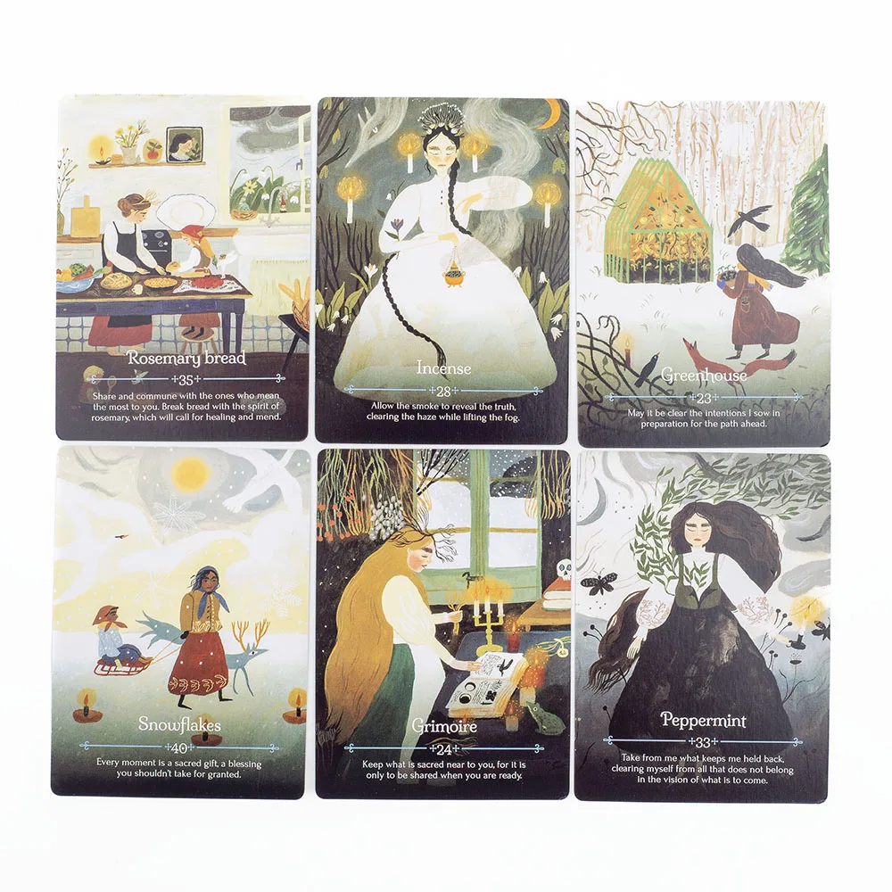 44 Cards 10.3*7.5cm Seasons of The Witch Imbolc Oracle Cards Evoke The Spirit of Imbolc  Seed of Spiritual Guidance