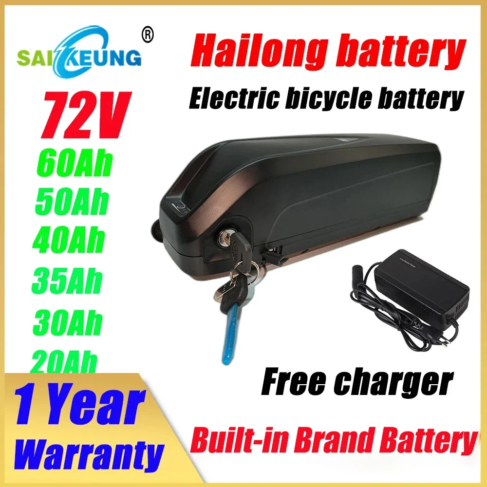 Bafang 72v 60ah 3000w Electric Bicycle Conversion Kit 20ah 1500w Ebike Battery 30/35/40/50ah Lithium Battery Hailong 18650