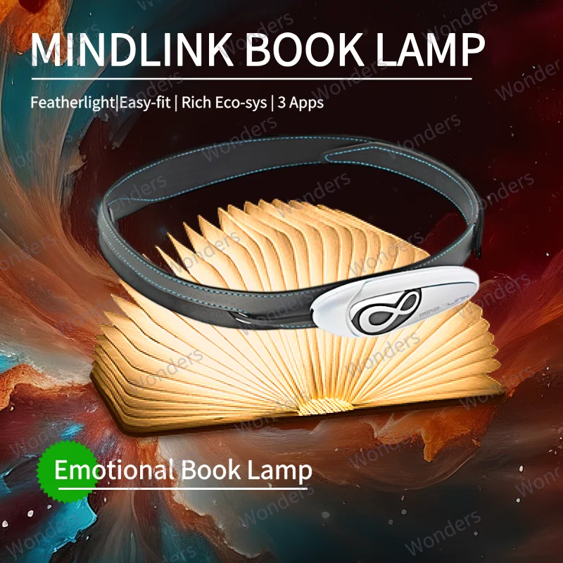 

Mindlink Smart Headband with Mind Control Book Lamp EEG Device for Mental Fitness Brainwave Visualization IOS Android APPs