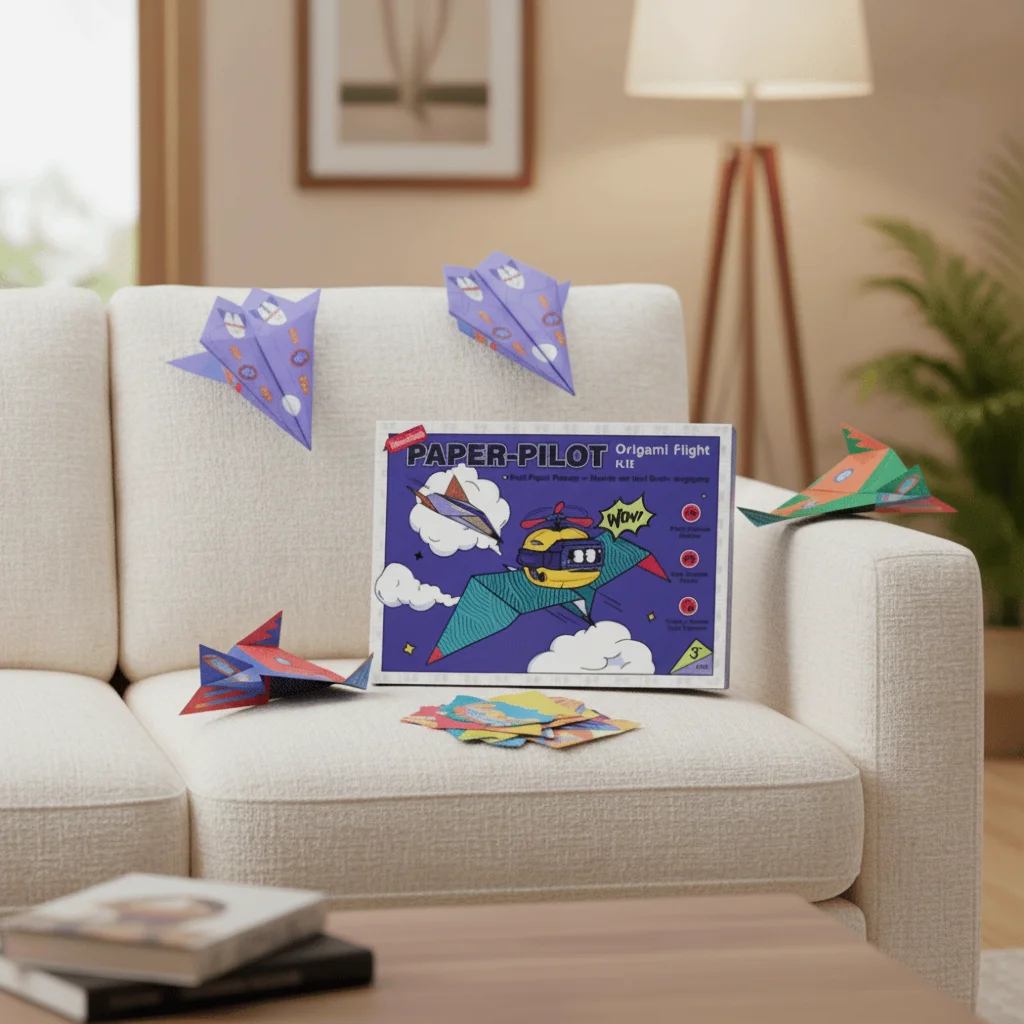 ثلاثية الأبعاد اليدوية طائرة اوريغامي لتقوم بها بنفسك ورقة طائرة كتاب مجموعة هدية صندوق مجوهرات مونتيسوري الفن تعلم لعبة التفاعل بين الوالدين والطفل #2