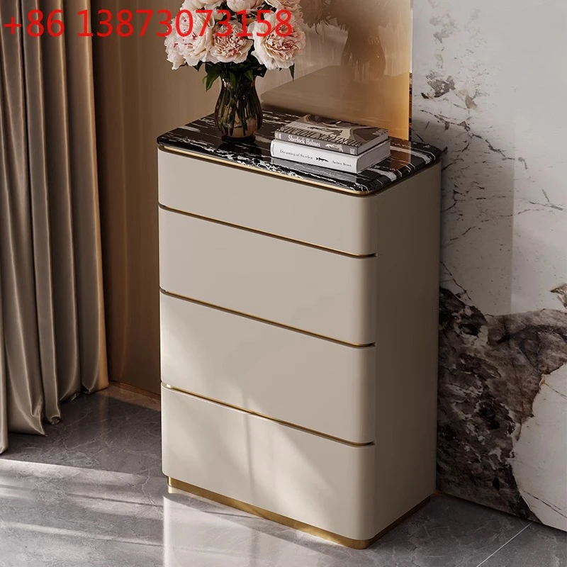 

Light luxury chest of drawers Italian modern simple fashion custom high-end bedroom storage drawer chest of drawers