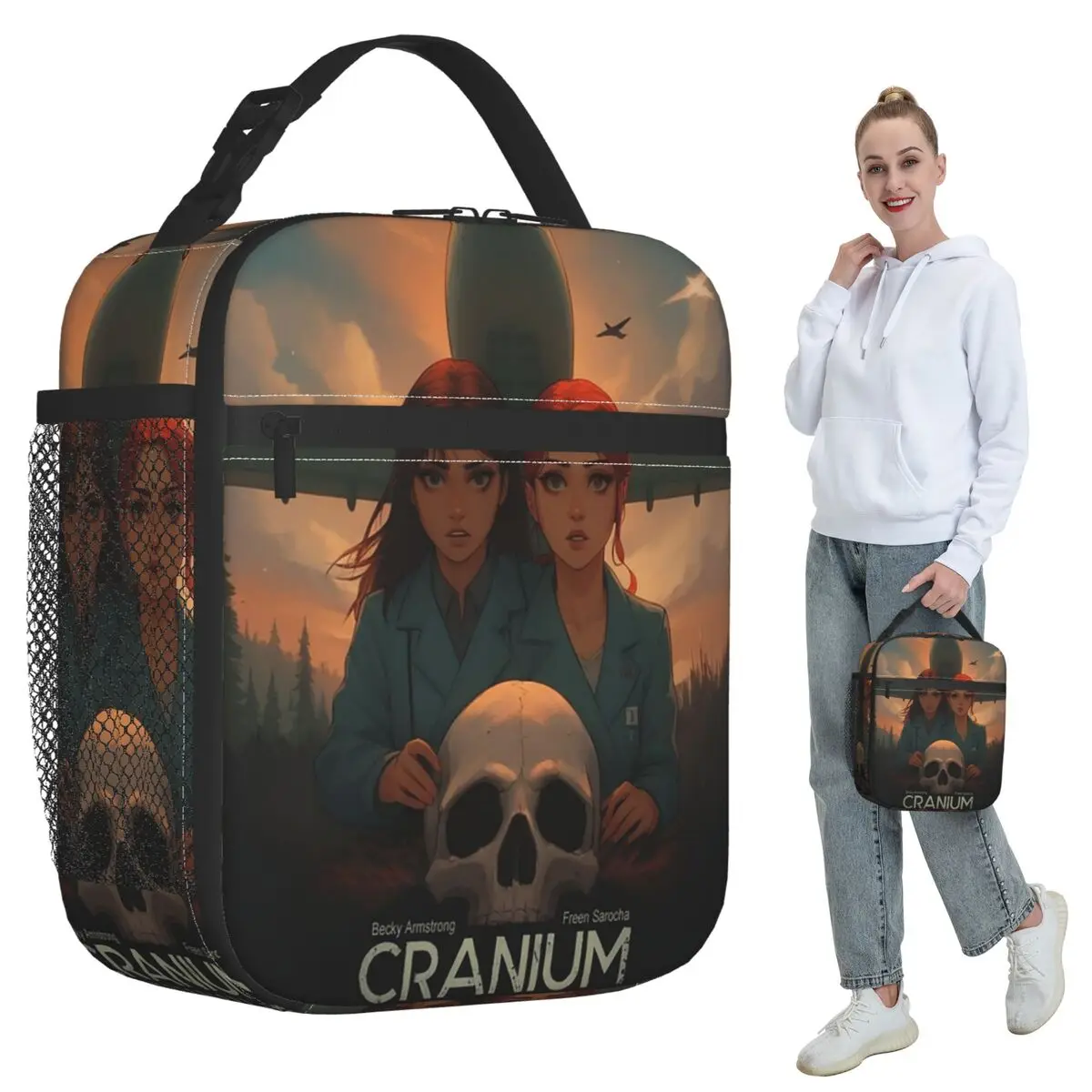 Cranium Freenbecky Poster Insulated Lunch Bag for Women Office Cooler Thermal Food Box Tote Leakproof Lunch Boxes Container