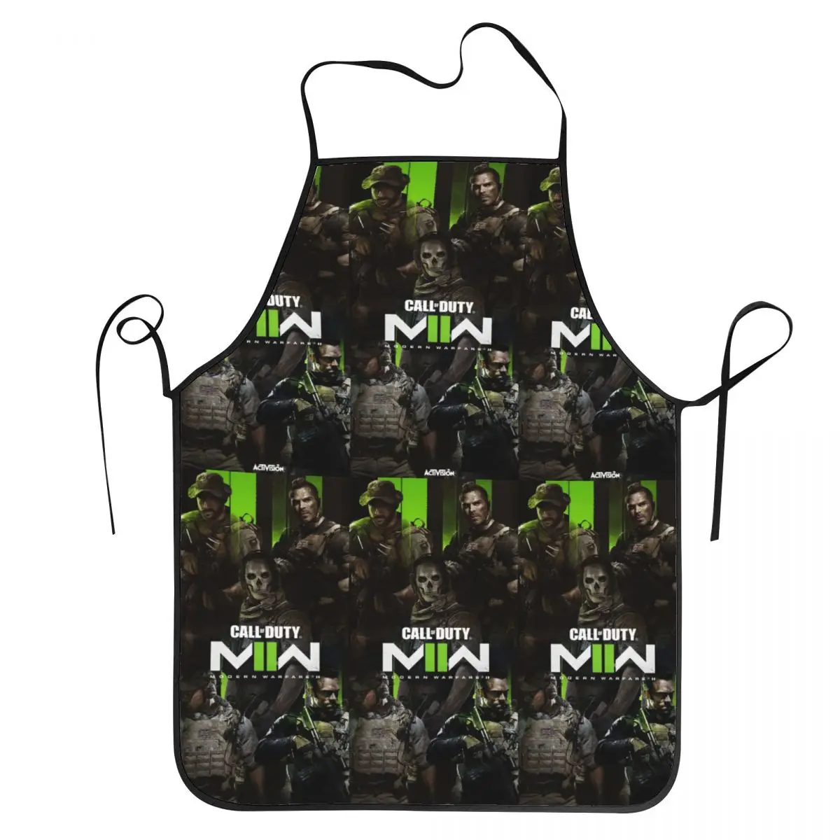 Call Of Duty Warzone Small Computer Apron Chef Baking Tablier Waterproof Bib Kitchen Cleaning Pinafore for Women Men Painting