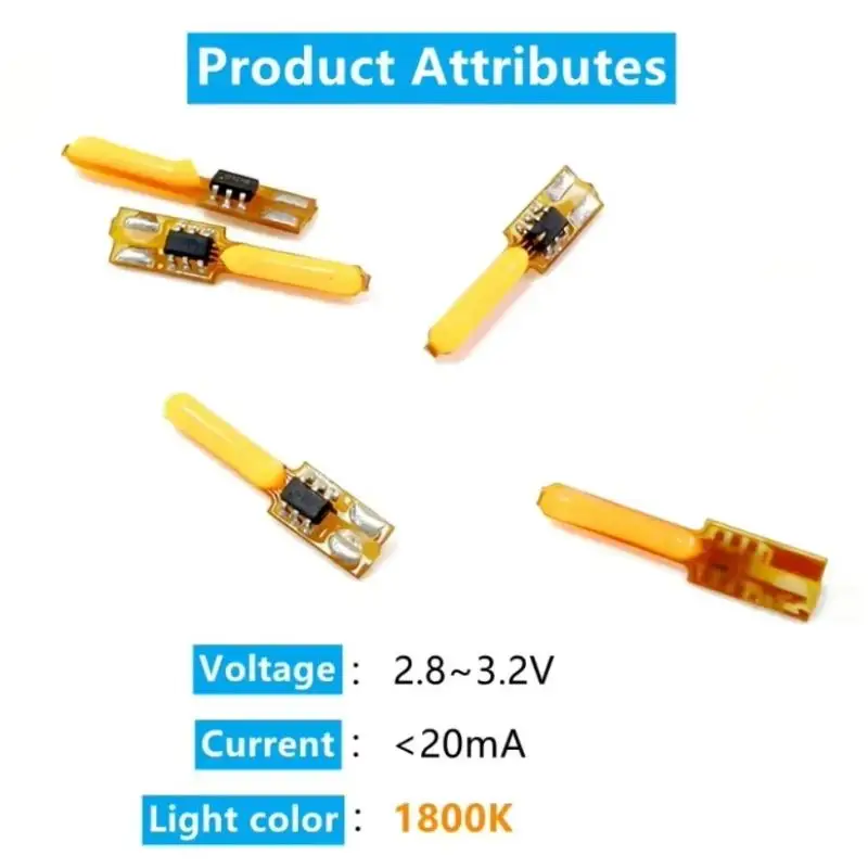 1/5/10Pcs DC3V LED Flickering Flame Edison Filament Diode DIY Candle Bulb Birthday Party Decor For DIY Light Bulb Accessories