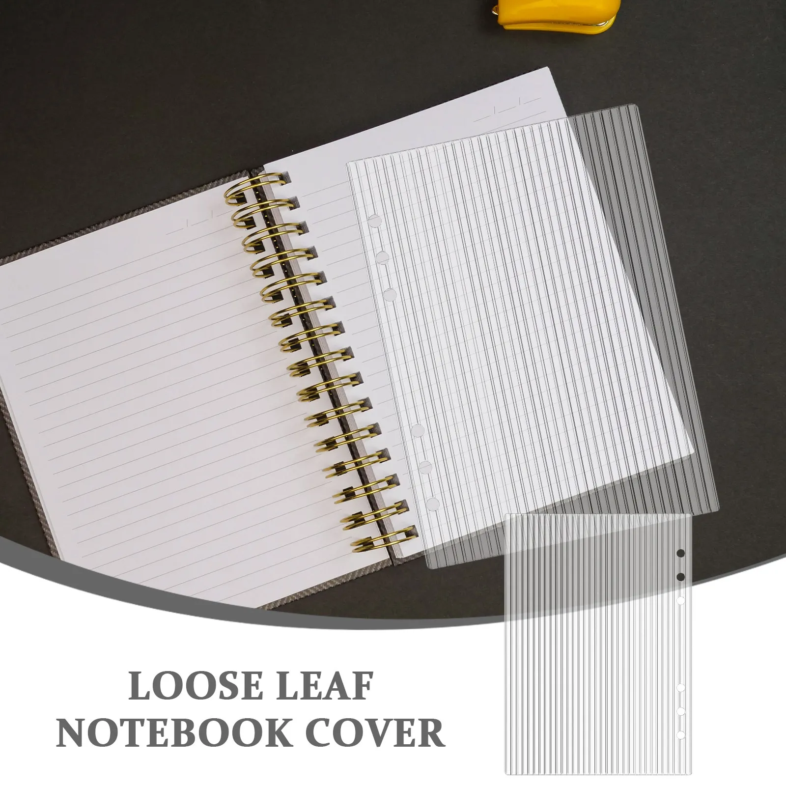 3Pcs Acrylic Transparent Loose Leaf Binder Cover For Budget Planner Binder Note Taker A5 Notebook Shell Detachable