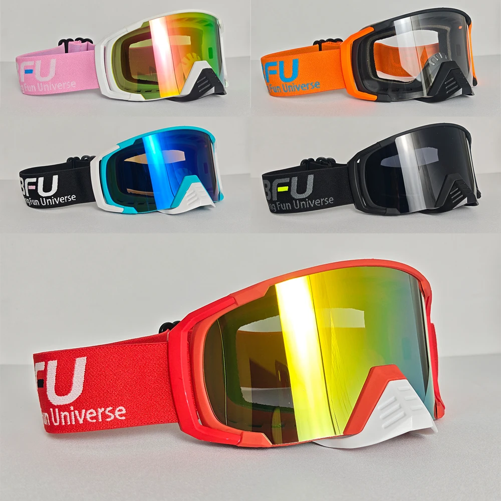 

Модные вседневные лыжные мотоциклетные очки FBFU 2025 — защитные линзы HD, ветрозащитные, пылезащитные, пескозащитные, дышащие