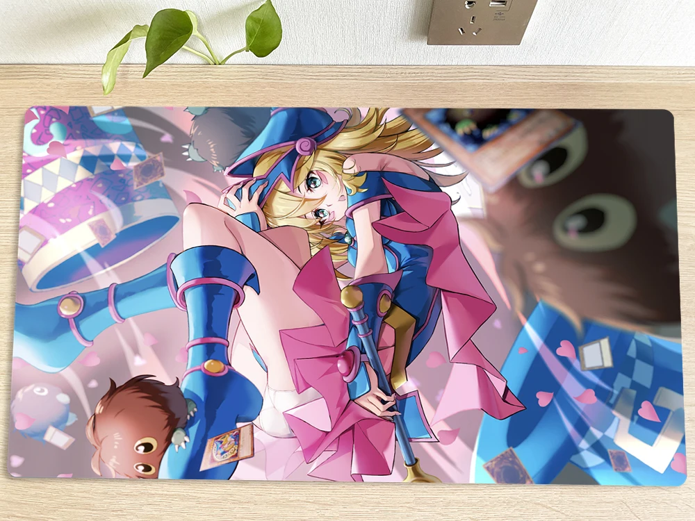 YuGiOh Table Playmat Dark Magician Girl TCG CCG Mat Trading Card Game Mat Mouse Pad Mousepad Rubber Desk Gaming Play Mat