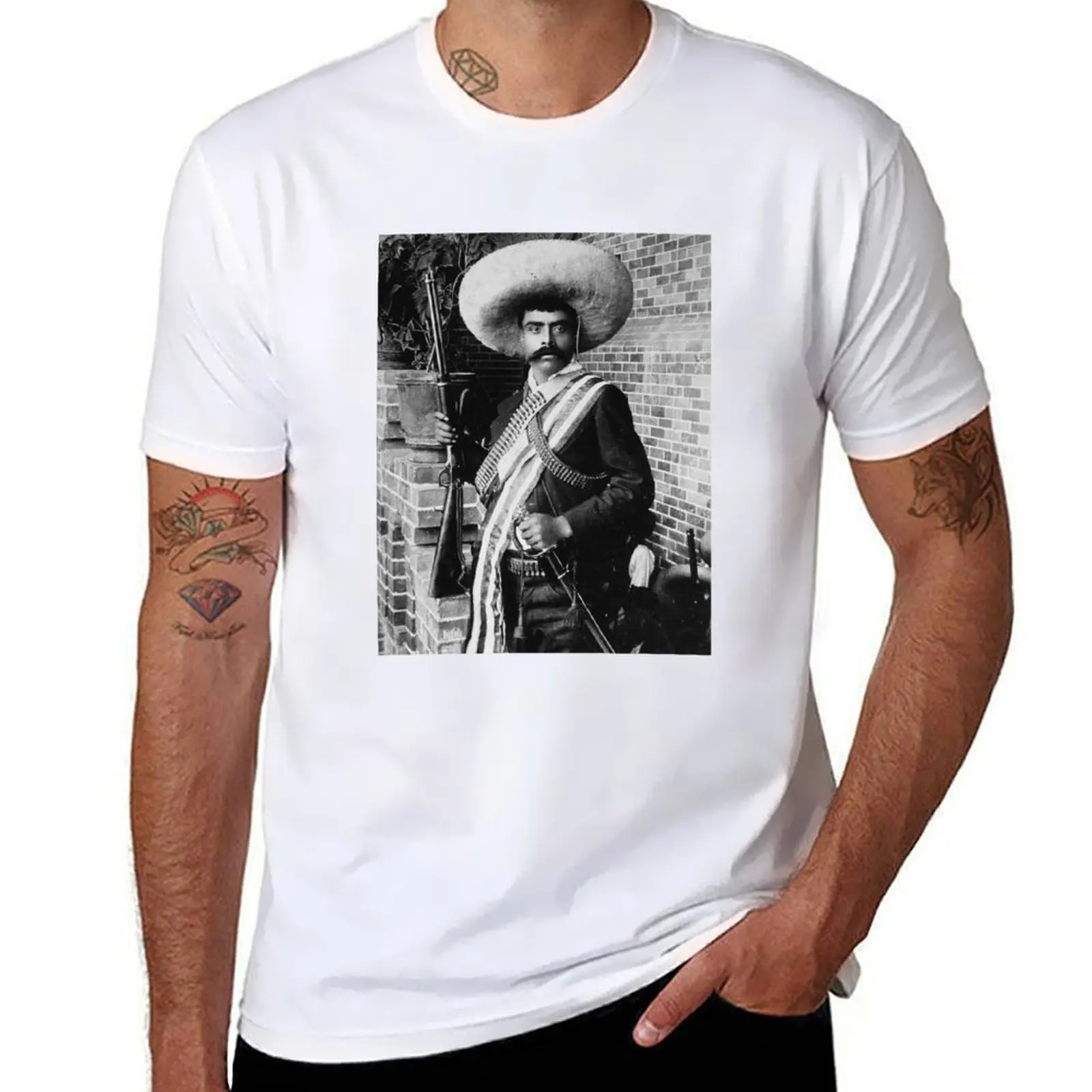 

tshirt Famous humor dark t Mexico Face Emiliano Zapata shirts T-Shirt funny man