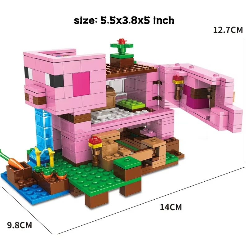 جديد الكرتون الحيوان خنزير بناء الالعاب العملاقة لغز الأطفال DIY بها بنفسك التخييم منزل التجمع لعبة هدية عيد ميلاد للأطفال #2