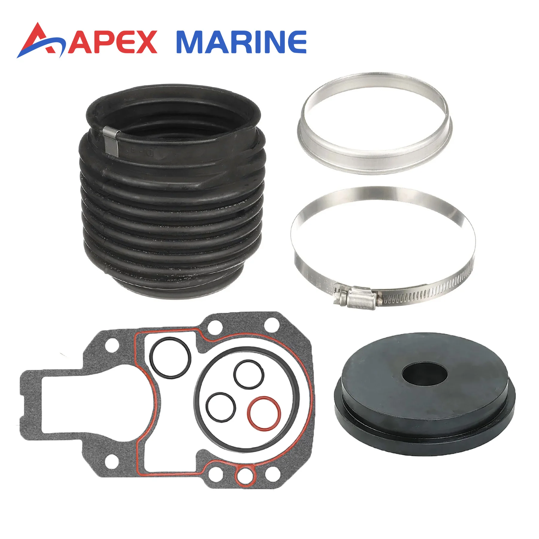 816431A1 Transom Bellows Kit with Gasket 27-94996Q2 & Install Tool 91-818162 for Mercruiser R MR Alpha Bravo Stern Drive Marine