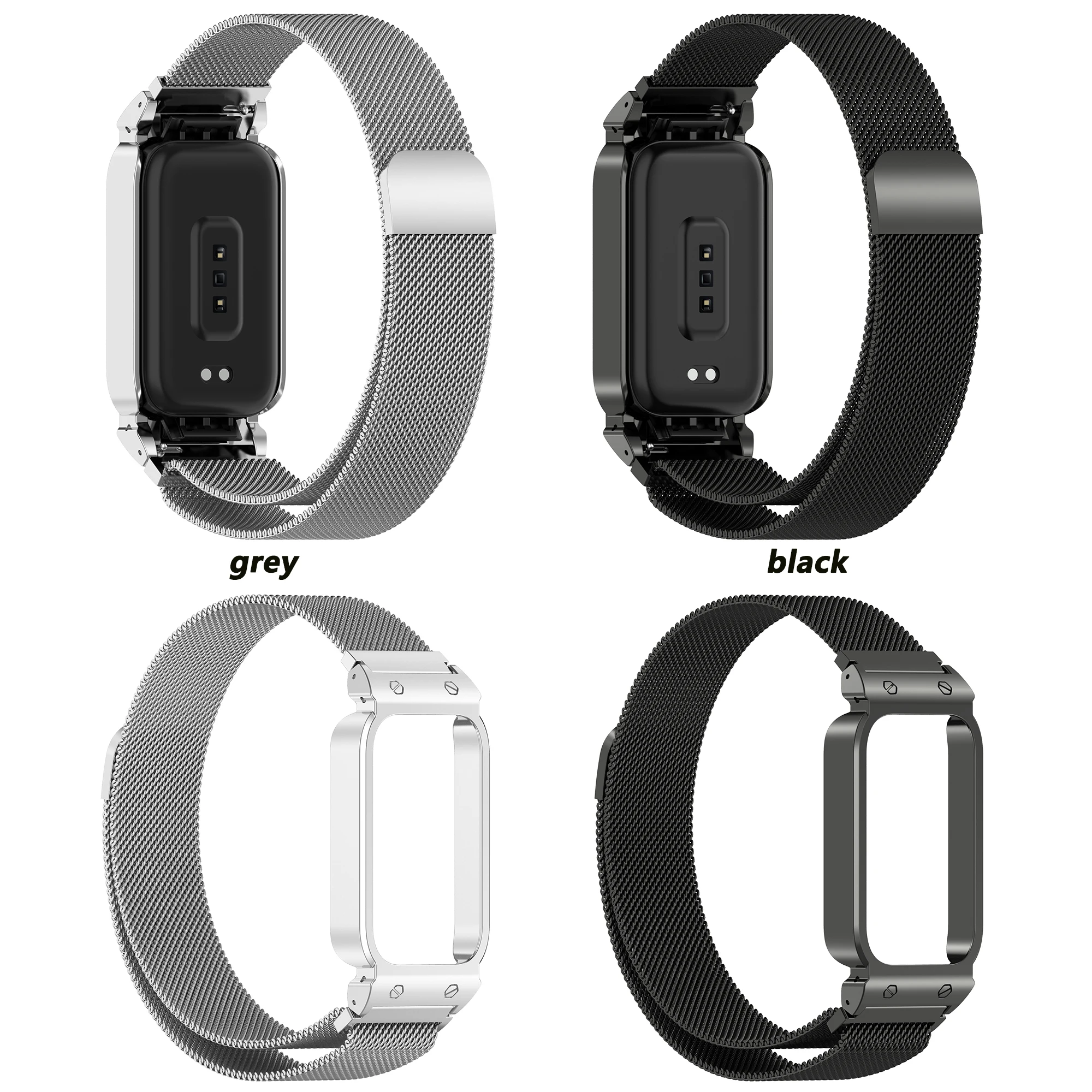 Milanese Loop Strap For Xiaomi Smart Band11 Active Stainless Steel Band With Metal Case Bracelet ForXiaomi Active 11 Band Correa