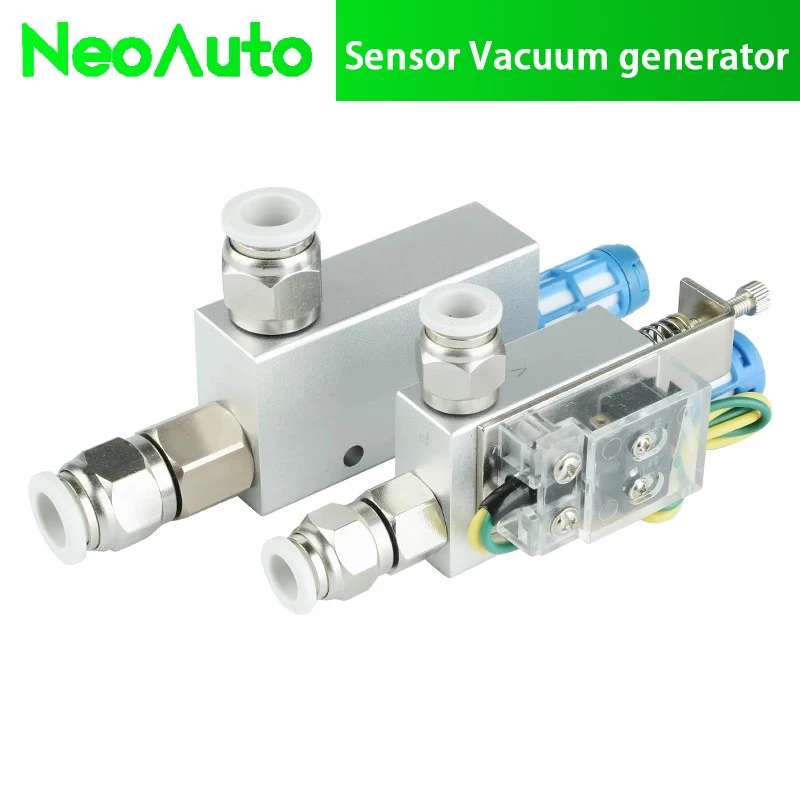 Vacuum Generator with Switch CV-10HS Negative Pressure Control Exhaust Valve Large Flow Micro Switch Vacuum Suction Cup Valves