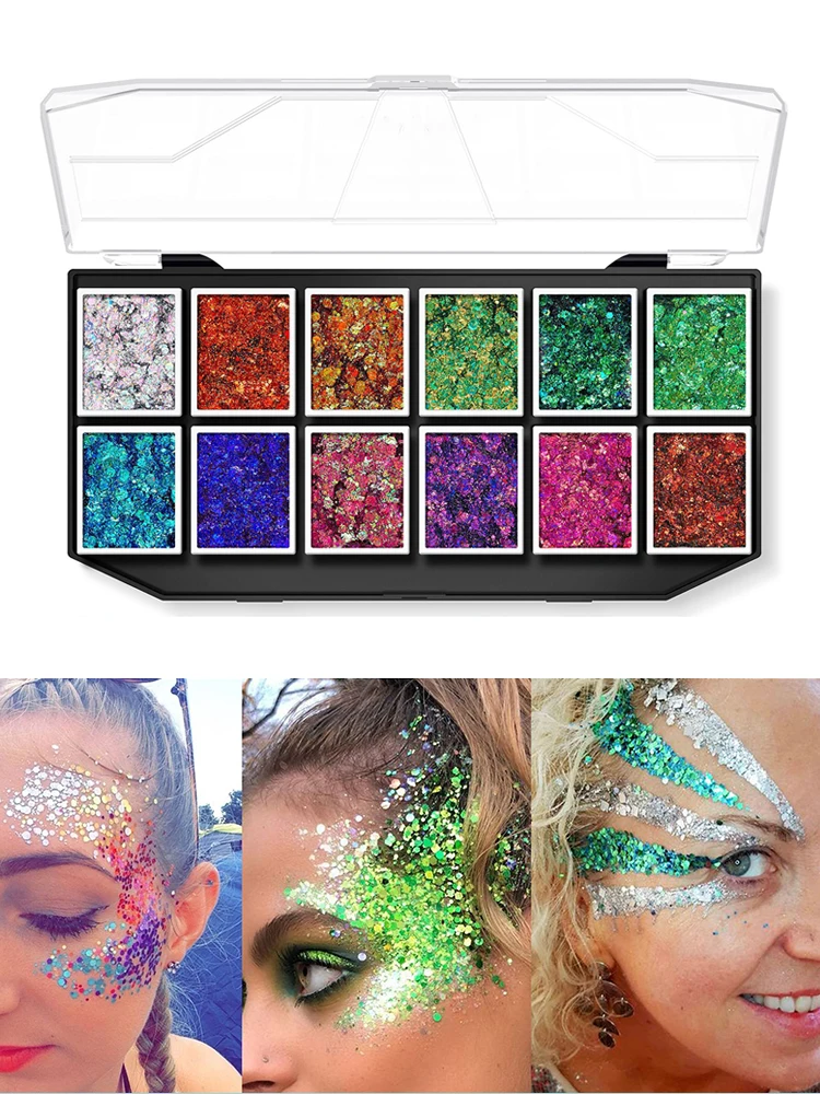 水溶性フェイスカラーマッチングペイントジェルグリッターオールマッチスパンコールプロフェッショナル子供用フェイスペイントペイントセット