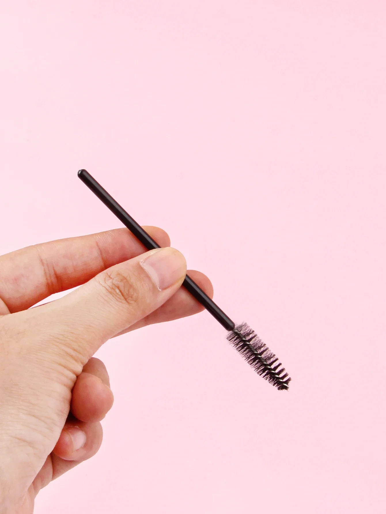 50 Stück/Flasche Wimpern verlängerung bürsten mit Behälter Augenbrauen Wimpern Mascara Zauberstäbe Spoolies tragbar nur für den Fall