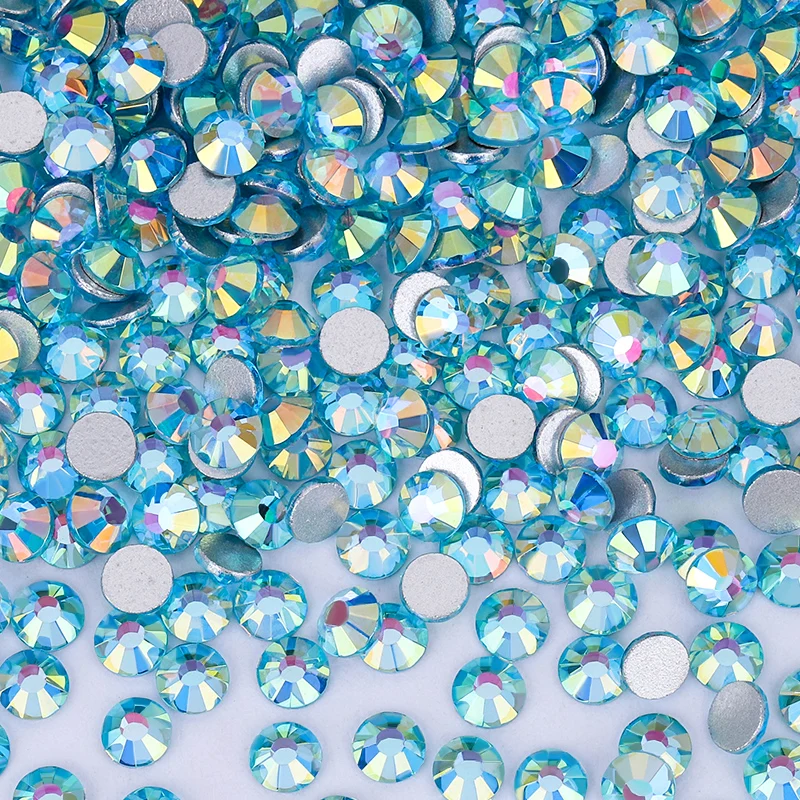 QIAO Kristall-Strasssteine, nicht heißklebend, flache Rückseite, SS6-SS30, Glitzer-Diamanten zum Aufkleben, Glitzersteine für Nagel-Make-up, Bastelarbeiten und Dekorationen – Detail 4