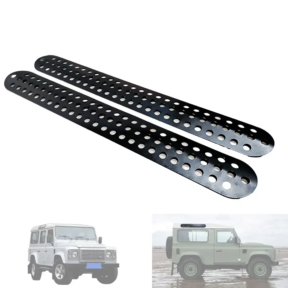 

Для Land Rover Defender 90 110 130 2004-18, черный сплав, автомобильная крыша, дверь, боковое стекло, Защитная панель, наклейки, автомобильные аксессуары