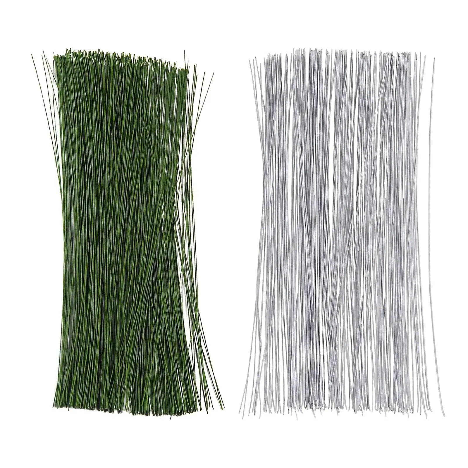 200x Flower Wire Paper Wrapped 24 Gauge DIY Artificial Plant Stem Decor