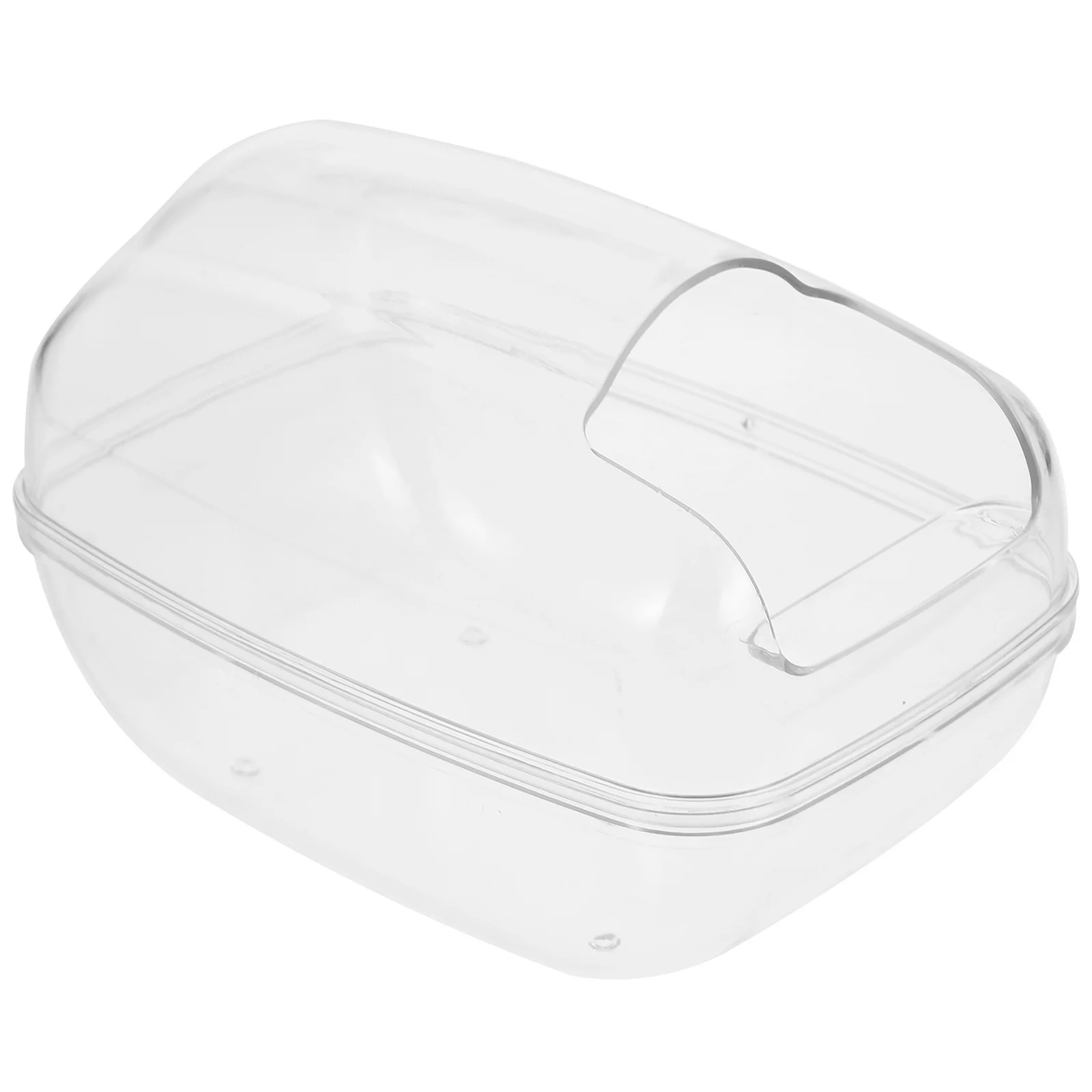 

Anti-Splashing Sand Bath Basin For Hamster Chinchilla Small Pets Transparent Plastic Pet Supply Cage Accessory Hamster