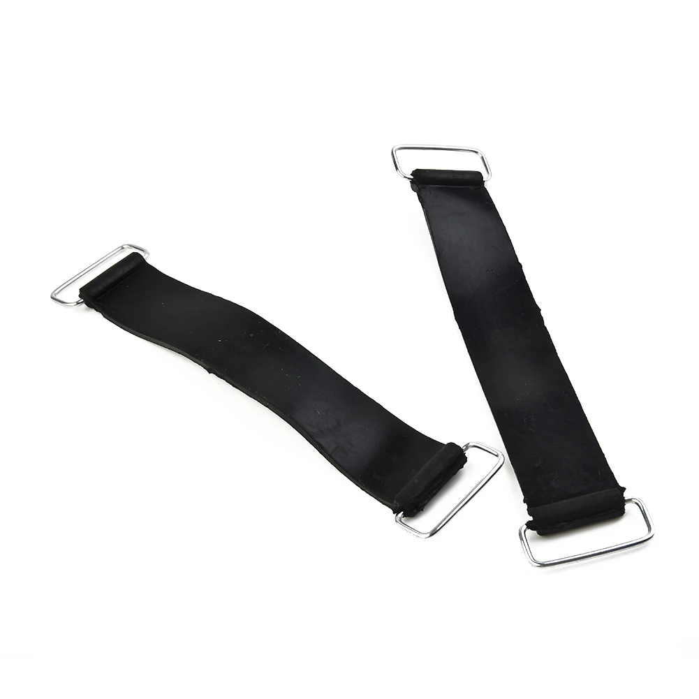 2pcs 18-23cm Motorcycle Rubber Battery Strap Holder Belt For Honda For All Motorcycles, Tricycles, Scooters