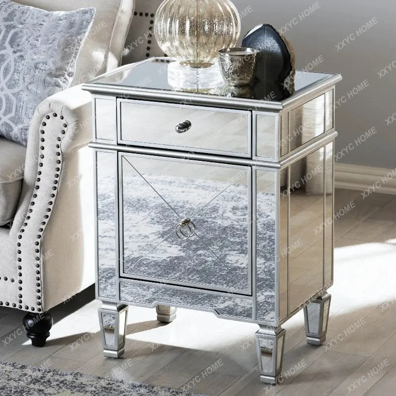 XXneoclassical bedside table side cabinet mirror furniture simple multi-functional drawer storage cabinet