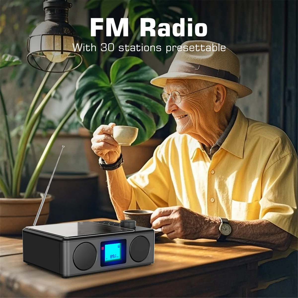 Nueva tecnología reproductor de CD portátil altavoz de Audio Bluetooth inalámbrico Radio FM reproductor de música con despertador enchufe de EE. UU.