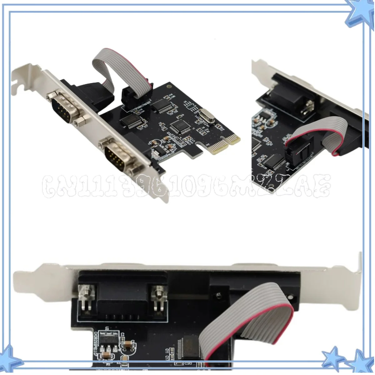 PCI-E To Serial Port 9-pin Rs232 Com Card, Real Serial Port, Industrial Control Equipment, Good Compatibility