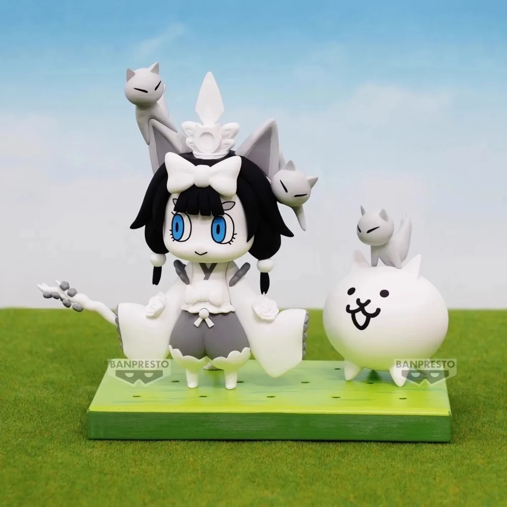 متوفر في المخزون لعبة شخصيات الحركة الأصلية لمهرجان BANPRESTO The Battle Cats Super Extreme Cat