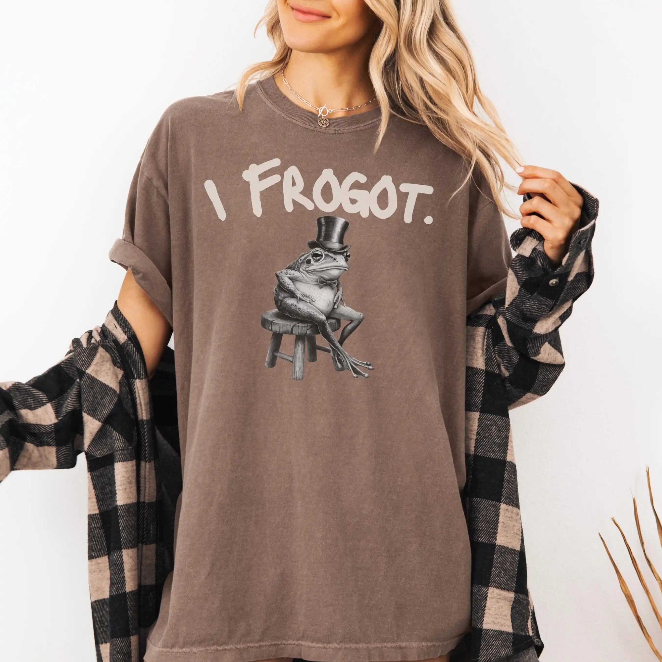

Frog T Shirt Comfort Colors Top Hat I Frogot For Lover Funny Toad What A Distinguished Gentlemen Sarcastic
