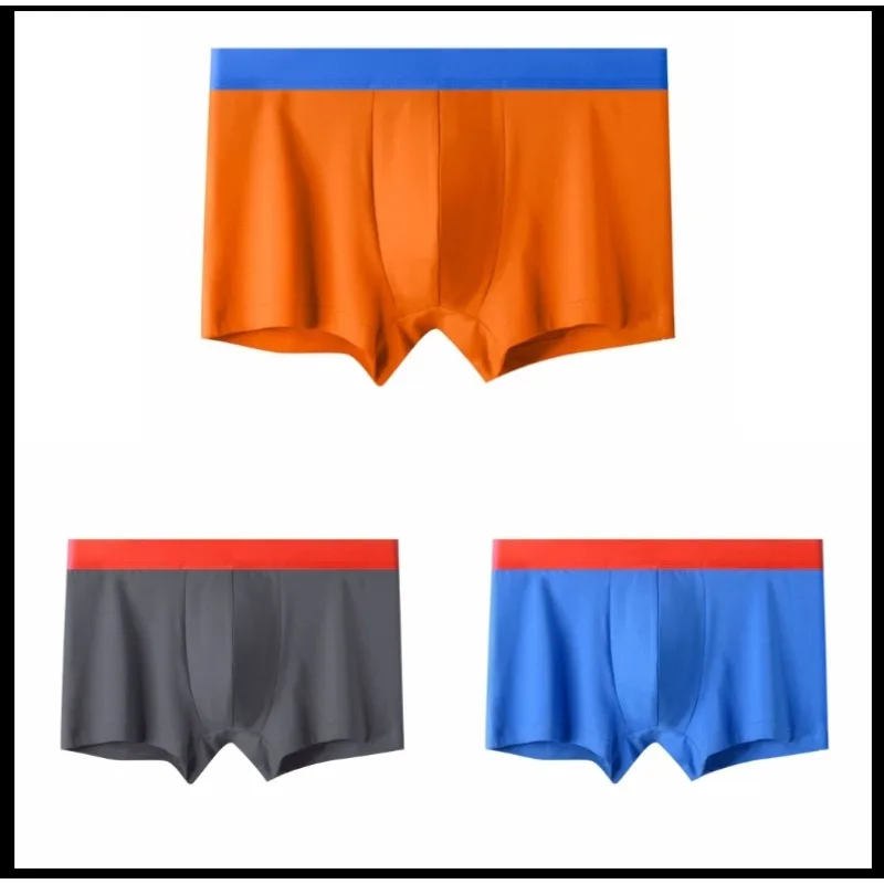 Men's Cotton Breathable Striped Boxers Young Boys Trend Personality Four Corners Short Shorts New Underwear Underwear Men
