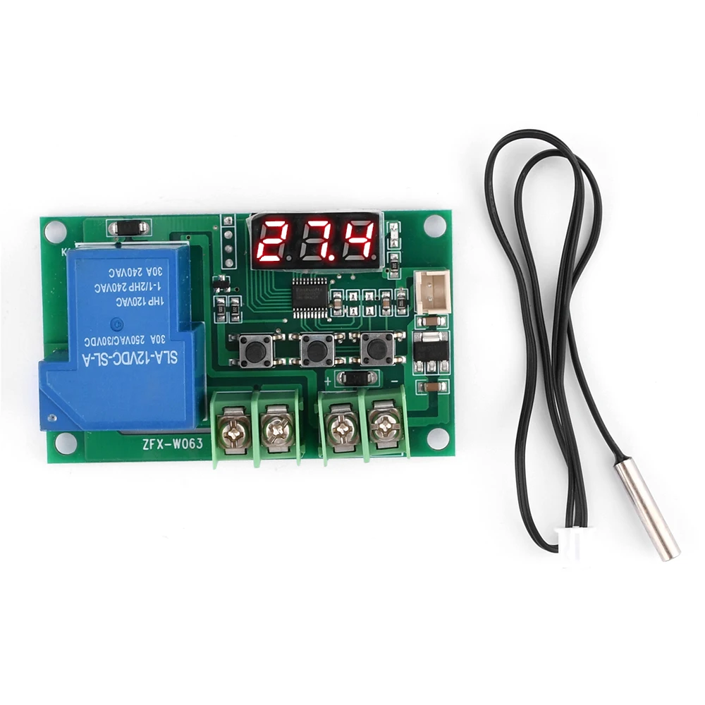 

W1209 Blue/Red light DC 12V heat cool temp thermostat temperature control switch temperature controller thermometer thermo