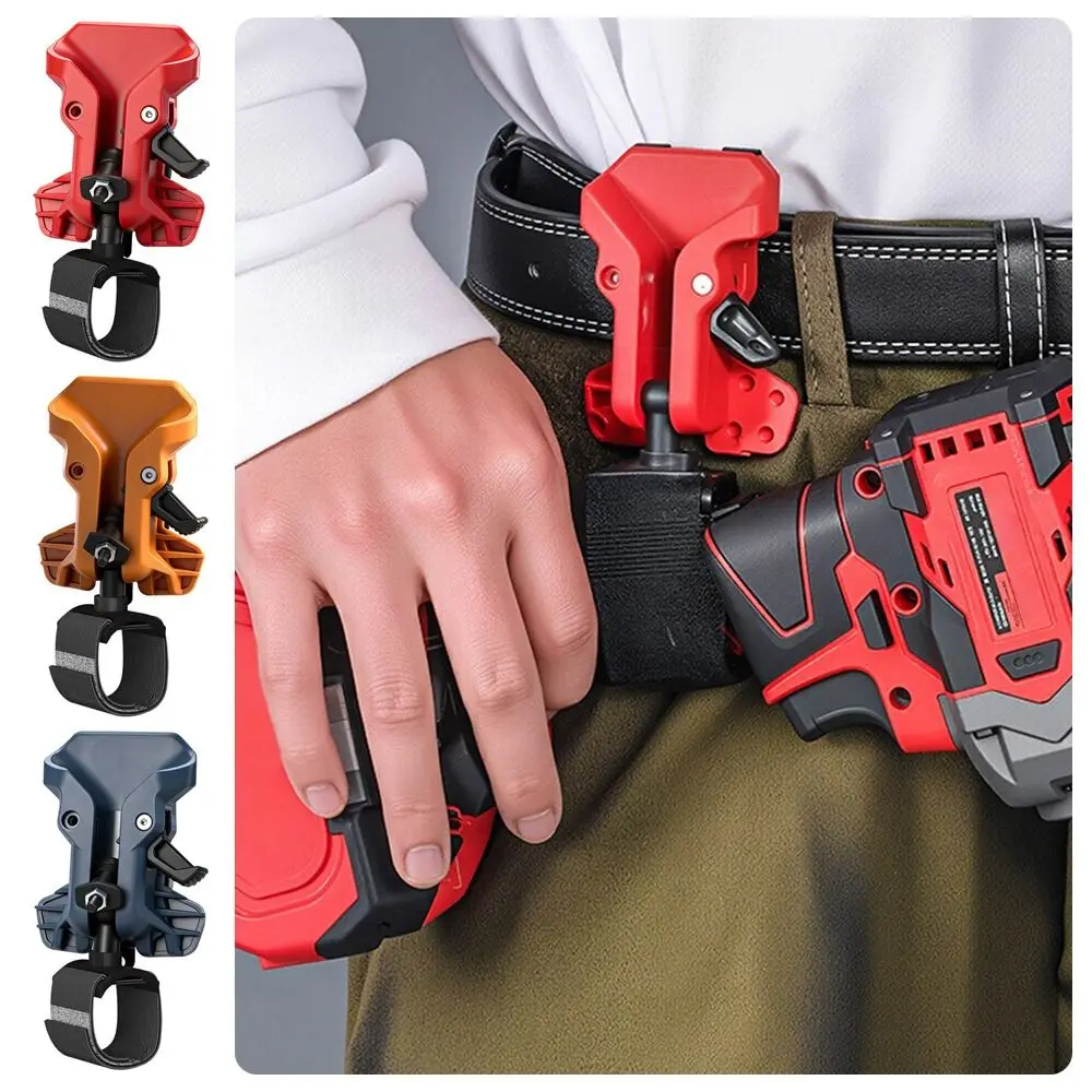 Self-locking Drill Holder Belt Clip Quick Release High-hardness Quick-hook Tool Holder Portable Tool Organizer