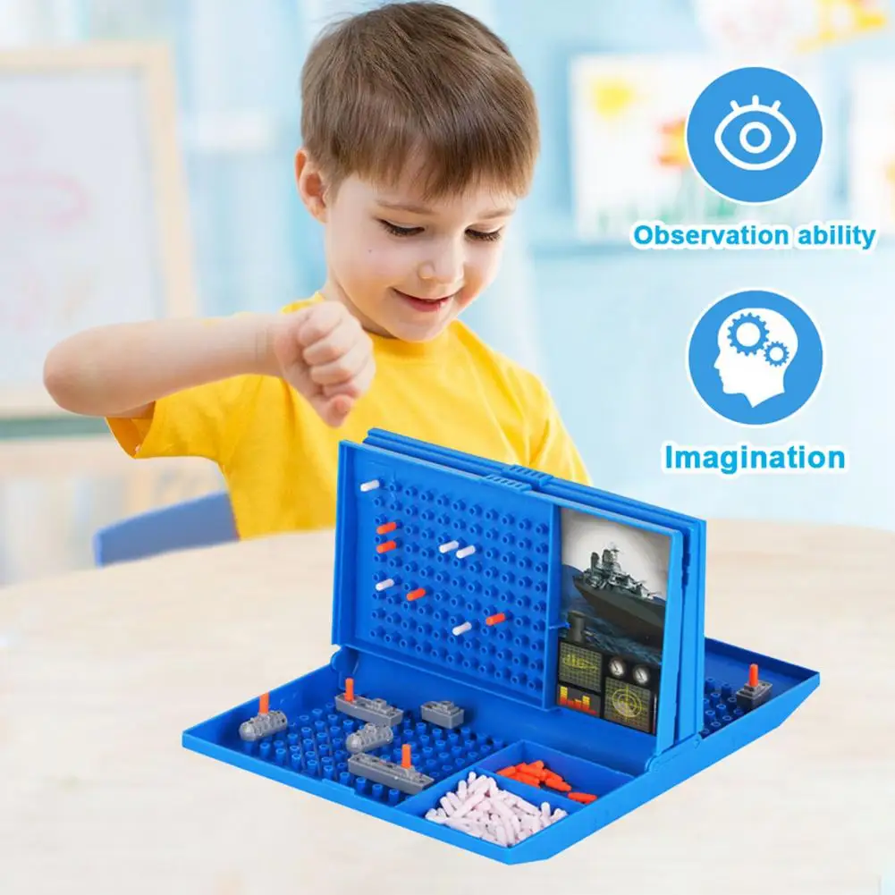 

Ship Battle Strategy Game 2 Players Brain Training Sea Battle Kid Board Games Sea Ship Board Game For Kids Improves Eye-Hand