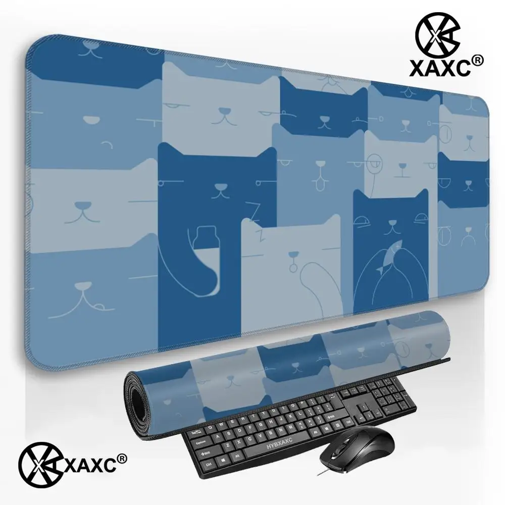 Pink Kawaii E-Sports Gaming Mouse Pad Non-Slip Durable Stitched Edge Desk Mat for Office And Gaming