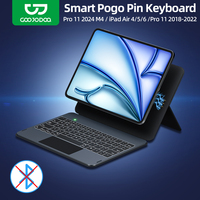 GOOJODOQ Magic Keyboard Case for iPad Pro 11 2024 iPad Air 4 5 6 Smart Pogo Pin Direct Connection Multi-Touch Trackpad Keyboard