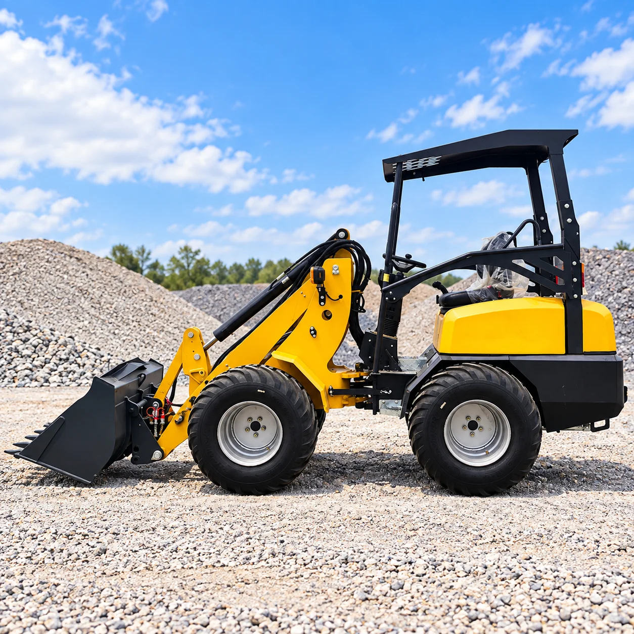 23HP Mini Wheel Loader KZL930 0.3m3 Bucket 600kg Small Boom Load Compact Front Loader for Farm Yard and Construction