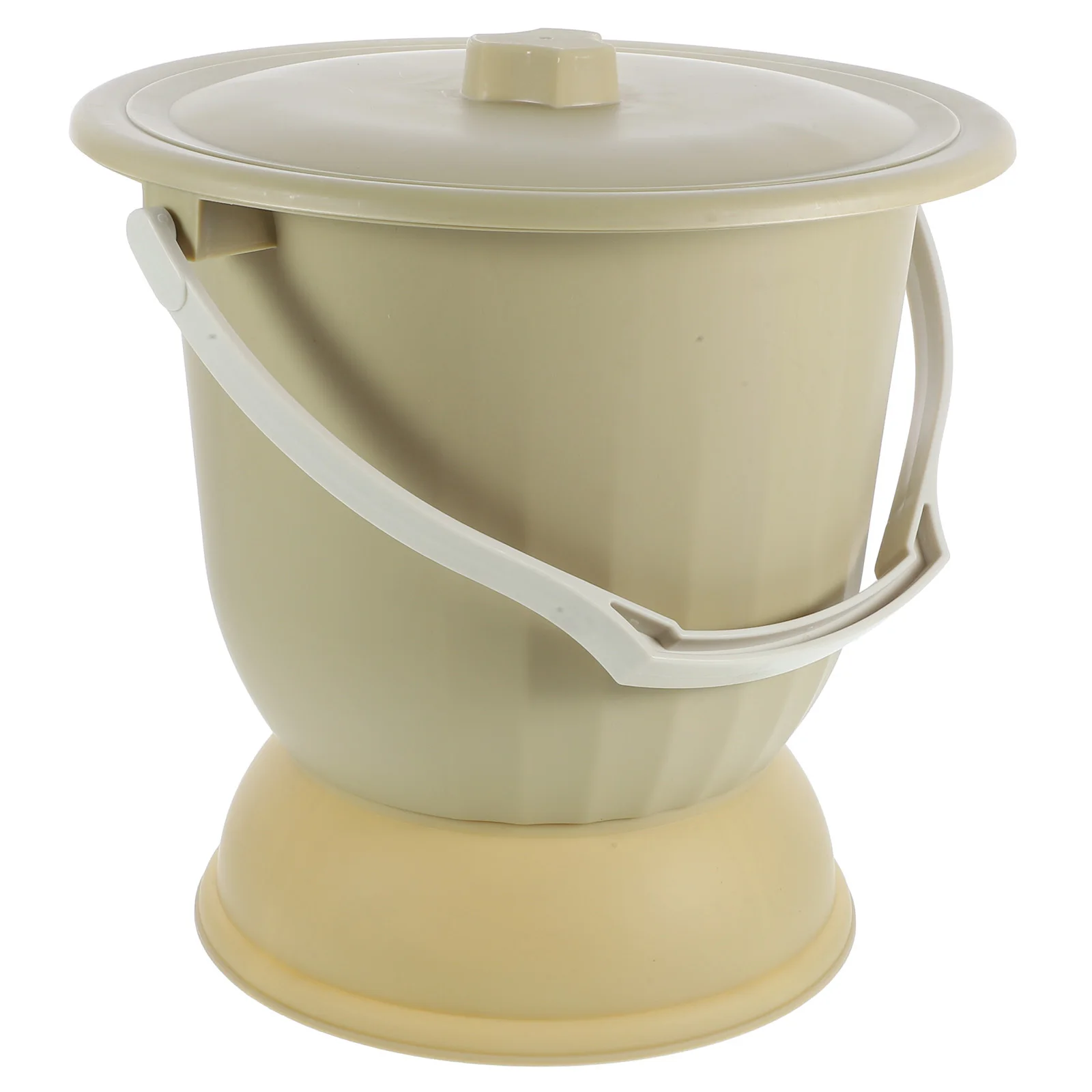 المبصقة البلاستيكية المحمولة مع غطاء دلو البول للبالغين المسنين المعوقين الحوامل السفر وعاء غرفة مريحة