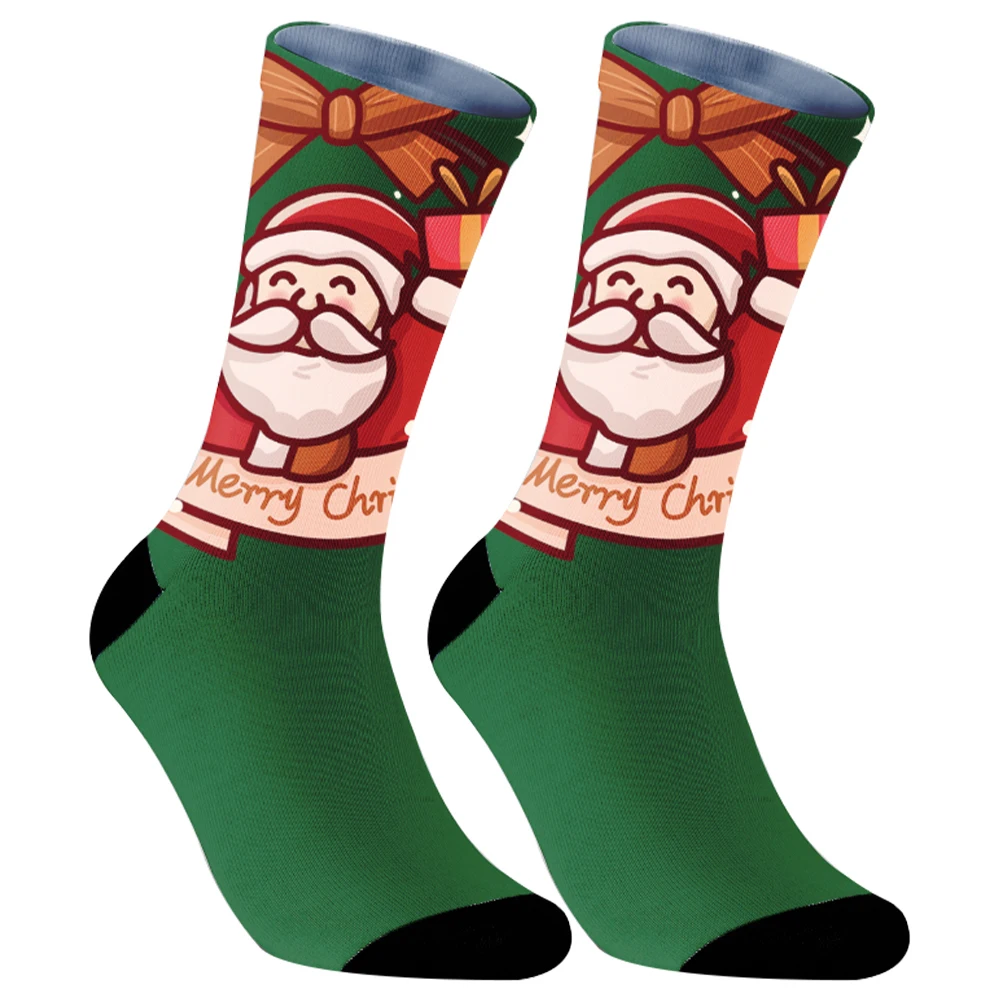 Mid-High Tube Socks with Beard Pattern, Fashion, Presente de Natal, Novo, 2024