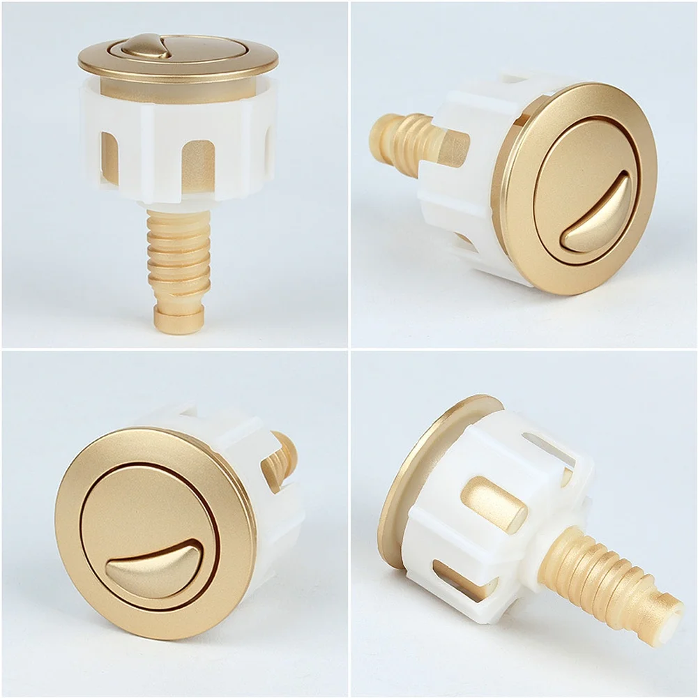 Chrome Plated ABS Dual Flush Toilet Button Compatible With European Standard Toilet Systems Round And Oval Design
