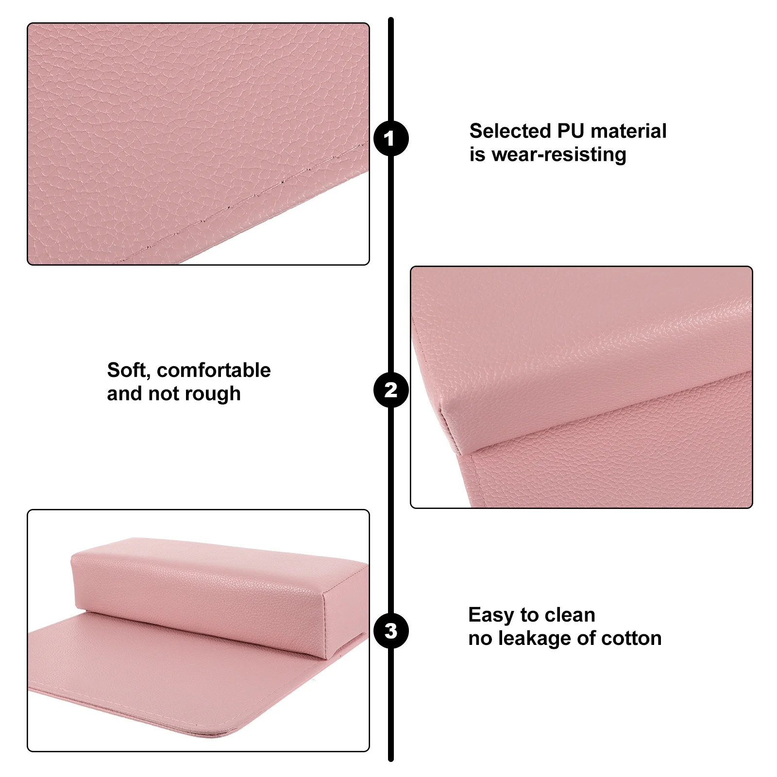 

2Pcs Nail Art Hand Rest Cushion Manicure Mat Nail Salon Wrist Portable Washable Hand Support